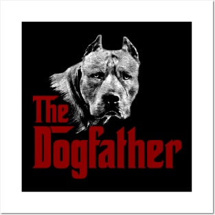 The Dogfather American Pit Bull Terrier Posters and Art